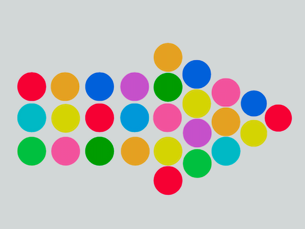 3. Online-Inklusionskongress - beim Veranstalter Bunte Kreise in Form eines Pfeils