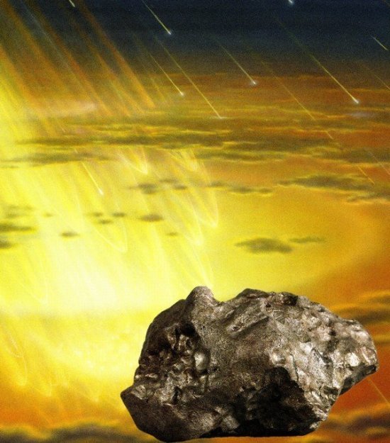 Abbildung eines Meteoriten