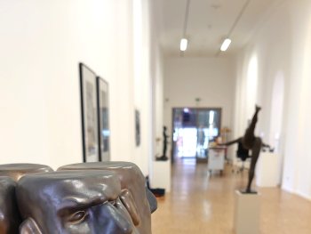 Blick in die Ausstellung "NN-Kunstpreis 2022"