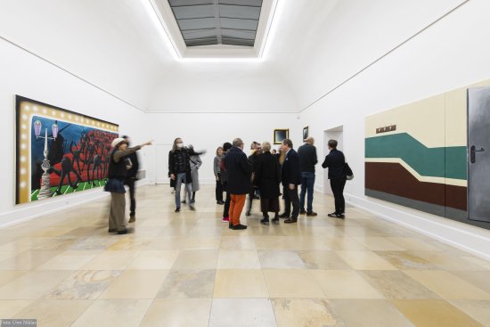 Blick in die Ausstellung von Andreas Schulze in der Kunsthalle Nürnberg