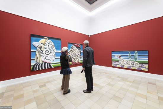 Blick in die Ausstellung von Andreas Schulze in der Kunsthalle Nürnberg