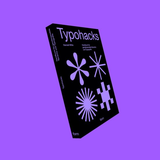 Das Bild zeigt das Buchcover von Hanna Wittes Werk "Typohacks"