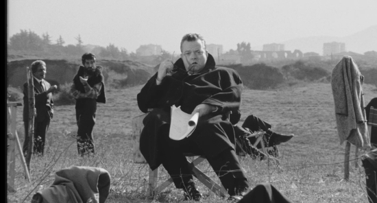 Szenenbild mit Orson Welles aus DER WEICHKÄSE