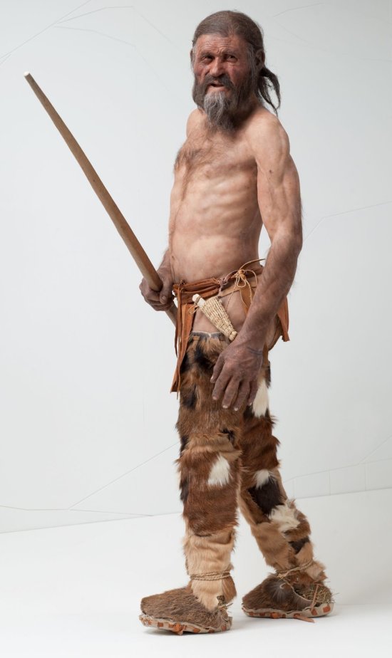 Rekonstruktion von Ötzi, dem Mann aus dem Eis