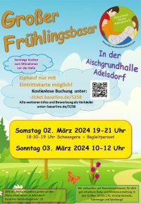 Großer Frühlingsbasar "Rund um's Kind" in Adelsdorf