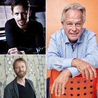 Drei Herren unterschiedlichen  Alters, lächelnd