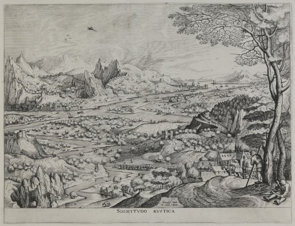 Jan und Lucas van Doetecum nach Pieter Bruegel d. Ä.: Ländliche Sorgen, 1555/57, GNM