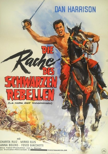 Filmplakat zu DIE RACHE DES SCHWARZEN REBELLEN