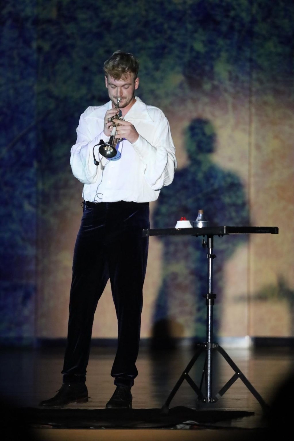 Trompeter Seggelke bei einer Performance