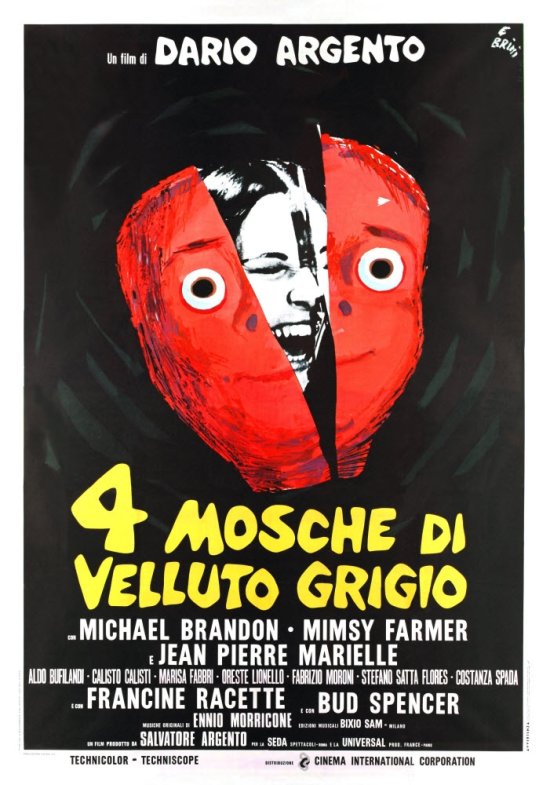 Filmplakat zu VIER FLIEGEN AUF GRAUEM SAMT