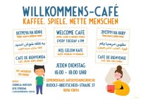 Einladungsflyer Willkommenscafé