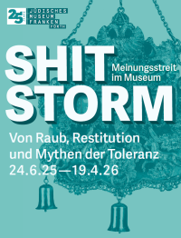 Ausstellungsplakat „Von Raub, Restitution und Mythen der Toleranz"