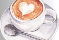 Kaffeetasse mit einem Herz