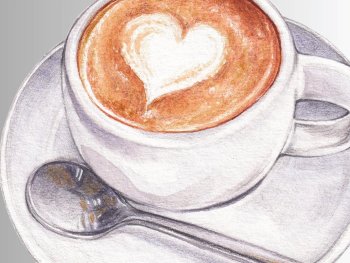 Copyright: Canva Kaffeetasse mit einem Herz