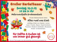 Herbstbasar Großenseebach Plakat