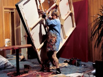 Copyright: Paul McCarthy Painter, 1995 Video Persiflage auf einen Künstler als kreatives Genie