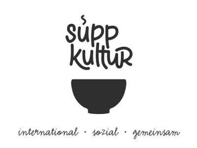 Logo von SuppKultur mit dem Slogan international, sozial und gemeinsam