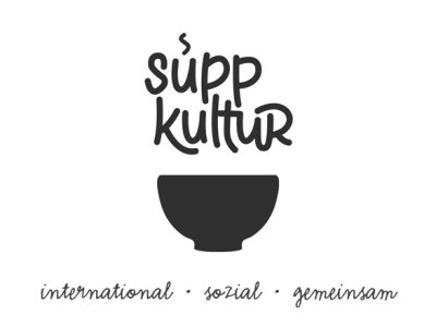 Logo von SuppKultur mit dem Slogan international, sozial und gemeinsam