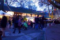 Foto vom Winterkiosk im Kulturgarten (vor dem Umbau des Künstlerhauses)