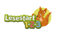 das Lesestart-Logo mit Schriftzug und Känguruzeichnung