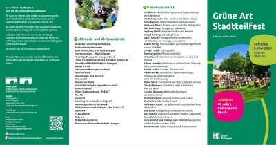Foto vom Flyer Grüne Art