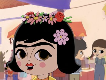 Copyright: eksystent Filmverleih, Tobo Media, Du Coup Studio Production, Maison 43
Szenenbild aus dem Animationsfilm HOLA FRIDA
