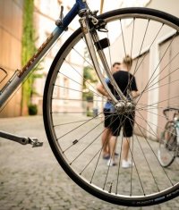 Bild eines Fahrrad-Rades