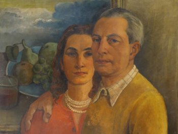 Copyright: © KOG Regensburg Constantin von Mitschke-Collande, Doppelbildnis mit Selbstporträt, 1940