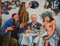 Michael Mathias Prechtl, Hermann Kesten im Café, 1978/79