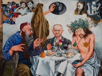 Michael Mathias Prechtl, Hermann Kesten im Café, 1978/79