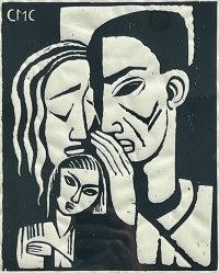 Constantin von Mitschke-Collande, Eltern und Kind, 1920