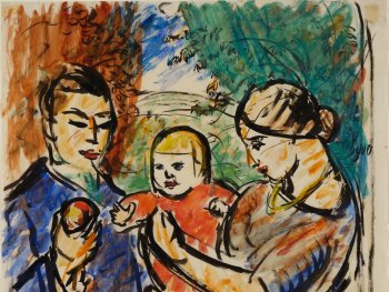 Foto: Kunstvilla/Annette Kradisch
Constantin von Mitschke-Collande, Familienbild, um 1942