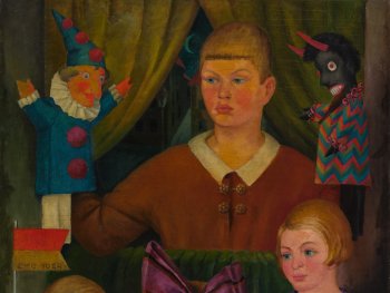 Foto: © Kunstvilla/Annette Kradisch
Constantin von Mitschke-Collande, Meine Kinder (Kasperletheater), 1924