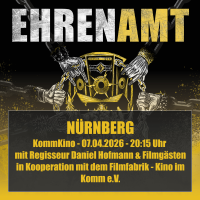 Veranstaltungsplakat zur Kinovorstellung des Films EHRENAMT