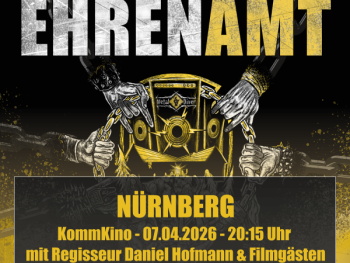 Veranstaltungsplakat zur Kinovorstellung des Films EHRENAMT