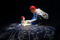 Eine Szene aus dem Theaterstück