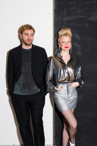 Franzis Lating (voc, p, synth) und Johannes Elia Nuß (dr, synth)