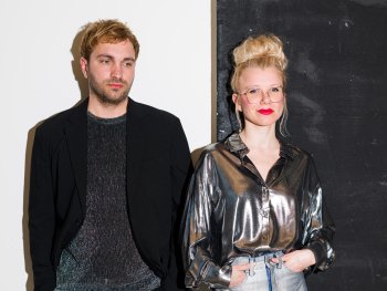 Franzis Lating (voc, p, synth) und Johannes Elia Nuß (dr, synth)