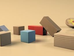 Copyright: Pexels.com Mehrere unterschiedlich große und geformte Holzstücke sowie ein Kreisel auf hellem Untergrund