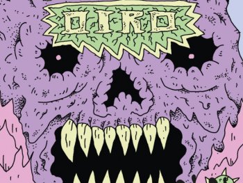 Konzertplakat für "Oiro" am 5.6.2026 mit grotesker lila Monster-Illustration.