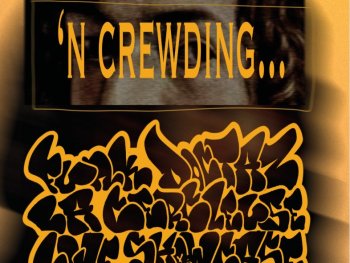 Plakat für die Veranstaltung 'N Crewding am 12.06.2026 mit gelber Graffiti-Schrift