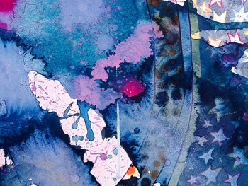 Copyright: Alexandra Grant, Gnaden Überlast/Grace Overload, (after Christina Ebner’s Engelthaler Schwesternbuch/ Der Nonne von Engelthal Büchlein von der Genaden Uberlast, 1346; edited by Karl Schröder, 1871), work in progress, 2026 (Detail); Foto: Trevor Good © Alexandra Grant and carlier | gebauer, Berlin/Madrid Abgebildet ist ein Detail aus dem Bild Gnaden Überlast/Grace Overload, (after Christina Ebner’s Engelthaler Schwesternbuch/ Der Nonne von Engelthal Büchlein von der Genaden Uberlast, 1346; edited by Karl Schröder, 1871), work in progress, aus dem Jahr 2026