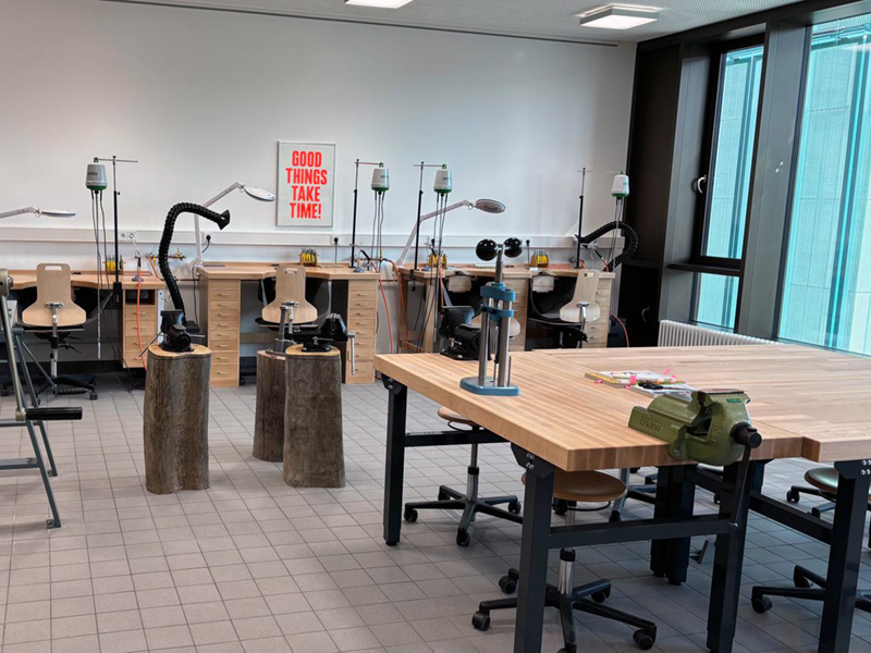Blick in das Schmuckatelier
