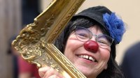 Abschlussgottesdienst der Kinderkathedrale mit Kirchenclownin Isa Bella