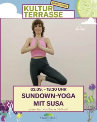 Kulturterrasse – Sundown-Yoga mit Susa