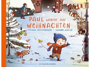 Copyright: Fischer Sauerländer Buchcover mit Illustration von einem Jungen mit Winterkleidung der durch den Schnee läuft.
