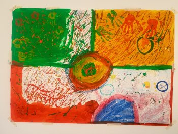 kunsttherapeutische Verarbeitung eines Konfliktes innerhalb einer Patientengruppe