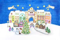 Winter-Weihnachtszeit: Adventsmarkt in Maxfeld