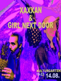 Plakat für die Veranstaltung Xaxxan & Girl Next Door
