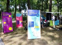Klimamobil informiert auf dem Poet*innenfest